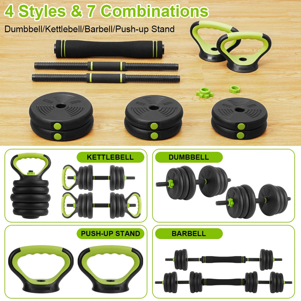 TWISTER.CK Adjustable Dumbbells 4-In-1 Home Gym Set