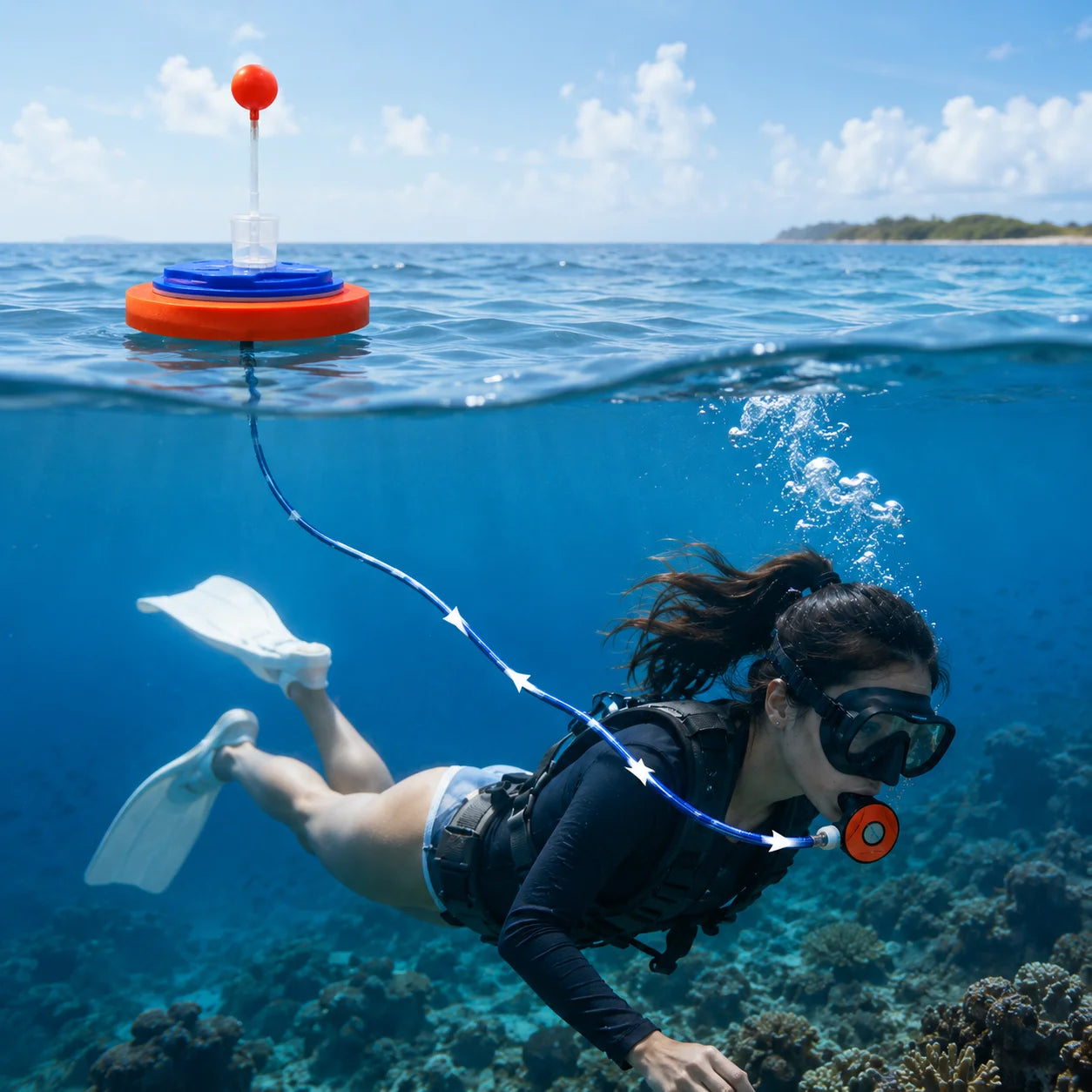 LieyuDive Tankless Scuba Breathing System Portable Underwater Ventilator