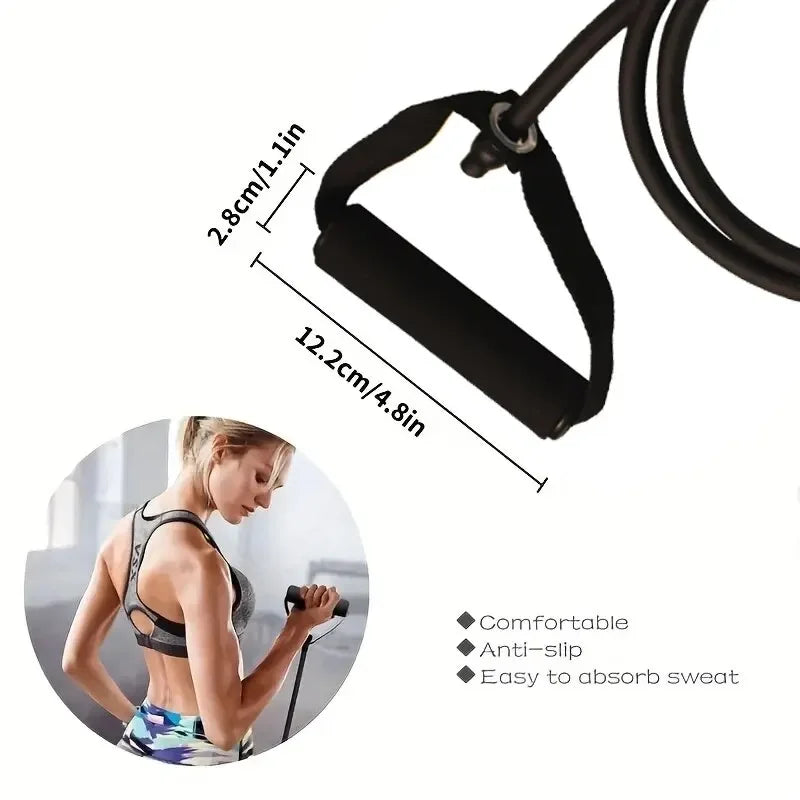 Resistance Bands With Handles For Home Gym Portable Fitness Equipment