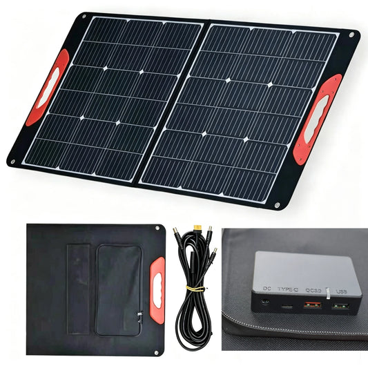 JINGYANGPV Portable Folding Solar Panel 35W 100W USB Type C ETFE
