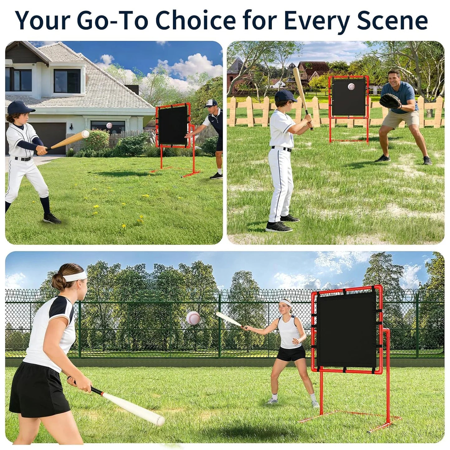 HiMISS Baseball Strike Zone Pitching Trainer for Plastic Balls