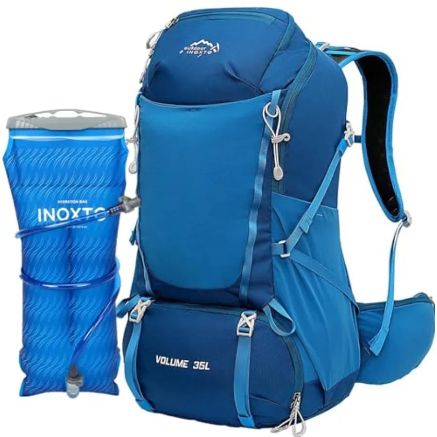 Hiking Backpack With Waterproof Rain Cover For Men Outdoor Travel