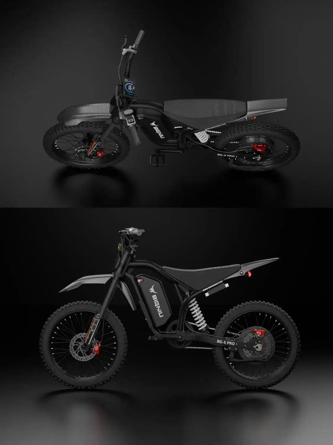 BIGNIU BG-S Pro Electric Bike 3000W 40MPH Full Suspension Off-Road