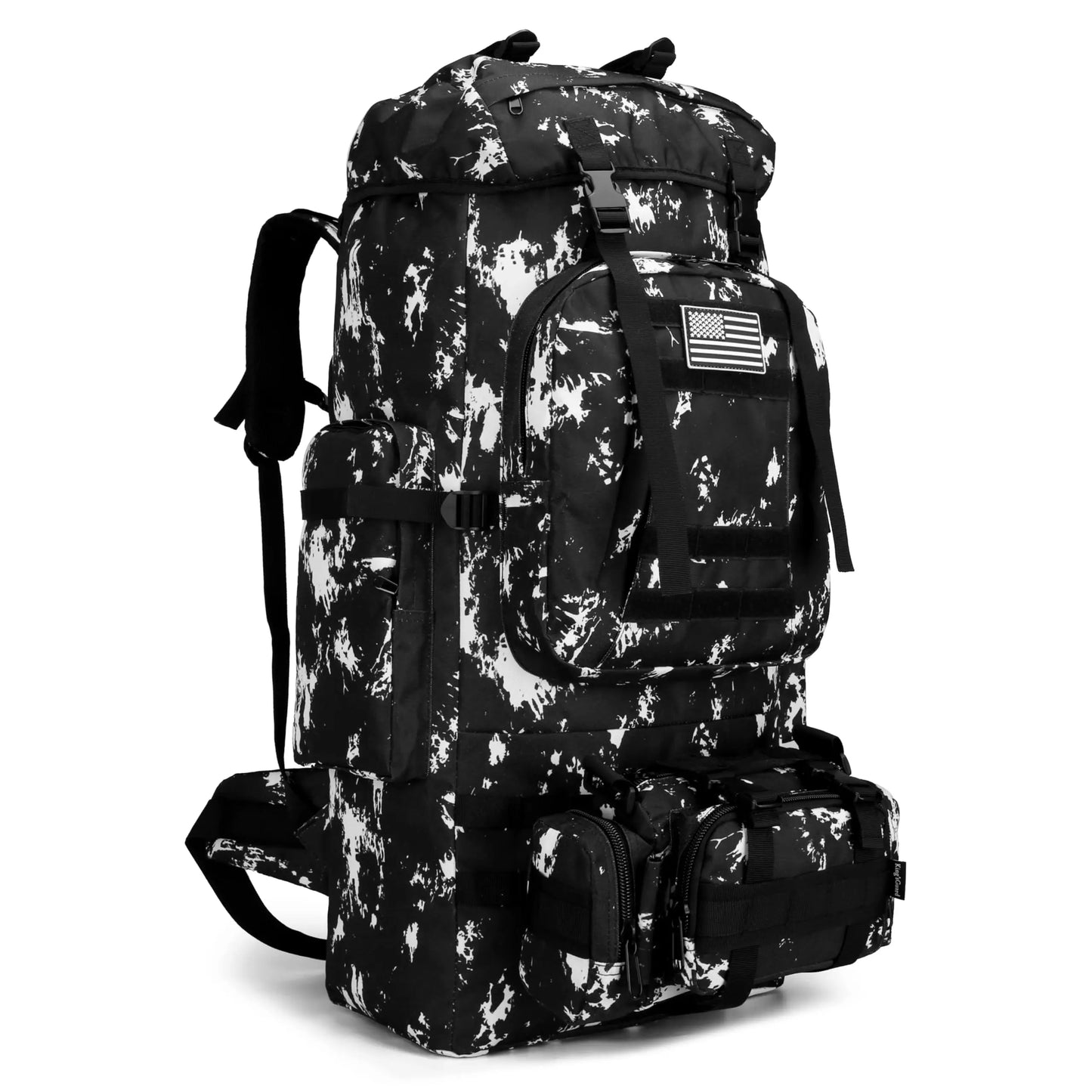 100L Hiking Backpack With Molle System Camping Rucksack For Outdoor Adventure