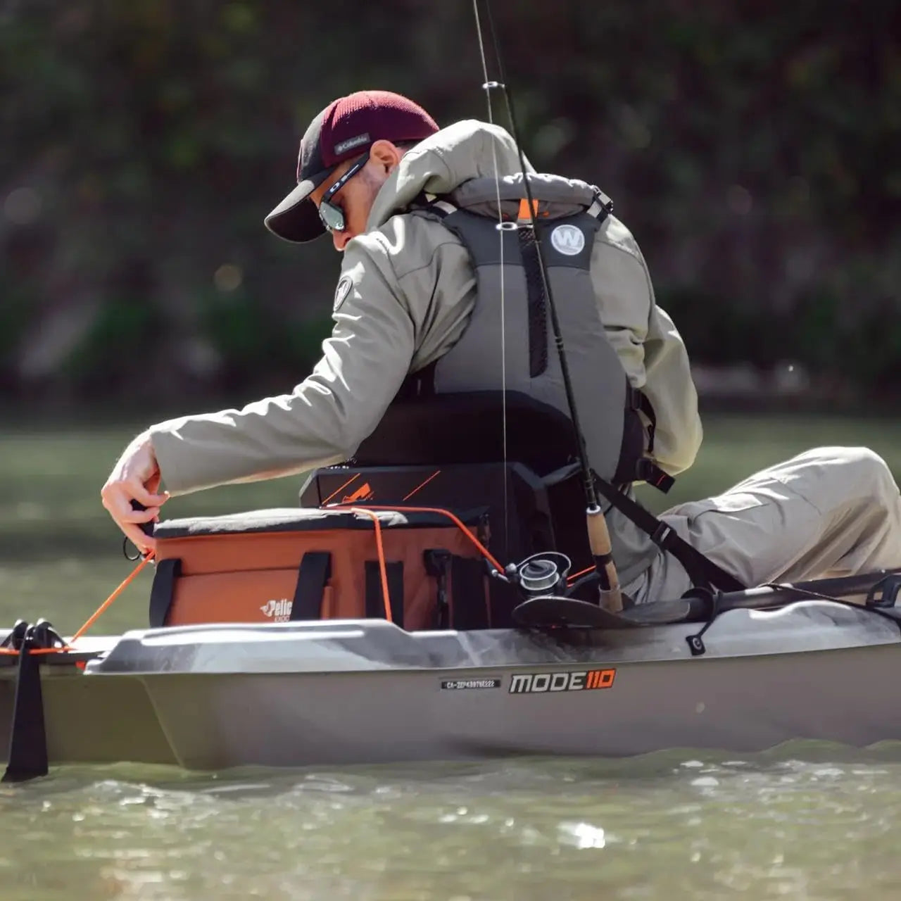 High Quality Pelican Catch Mode 110 Kayak Stable Durable Outdoor Recreation Fishing Kayak for Anglers Beginner and Experienced Paddlers Water Sports Kayaking