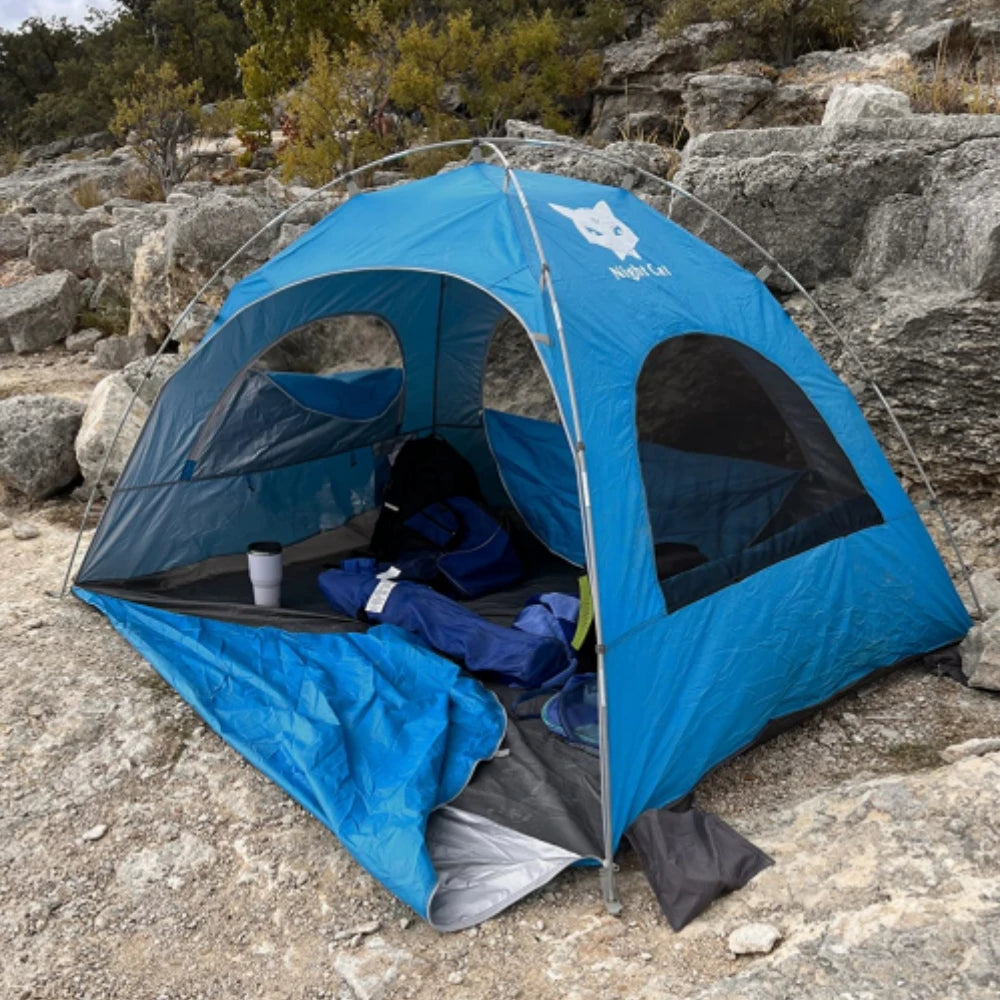 Night Cat Portable Beach Camping Tent With UV Protection