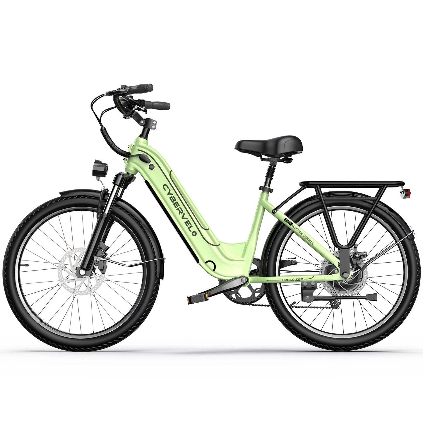CYBERVELO EK7 Electric Bike 1000W Peak 48V 25Ah Detachable Battery