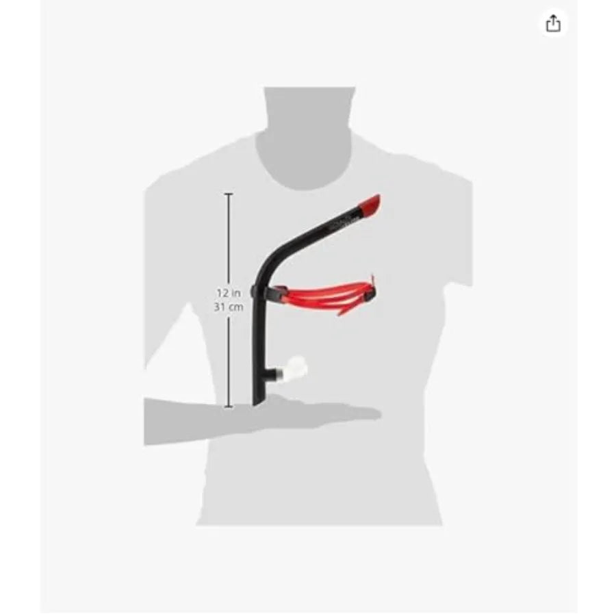 Ultralite Elite Swim Snorkel - Adult Snorkeling Gear for Swimming Training - Ultra-Lightweight and Comfortable for Body Alignme