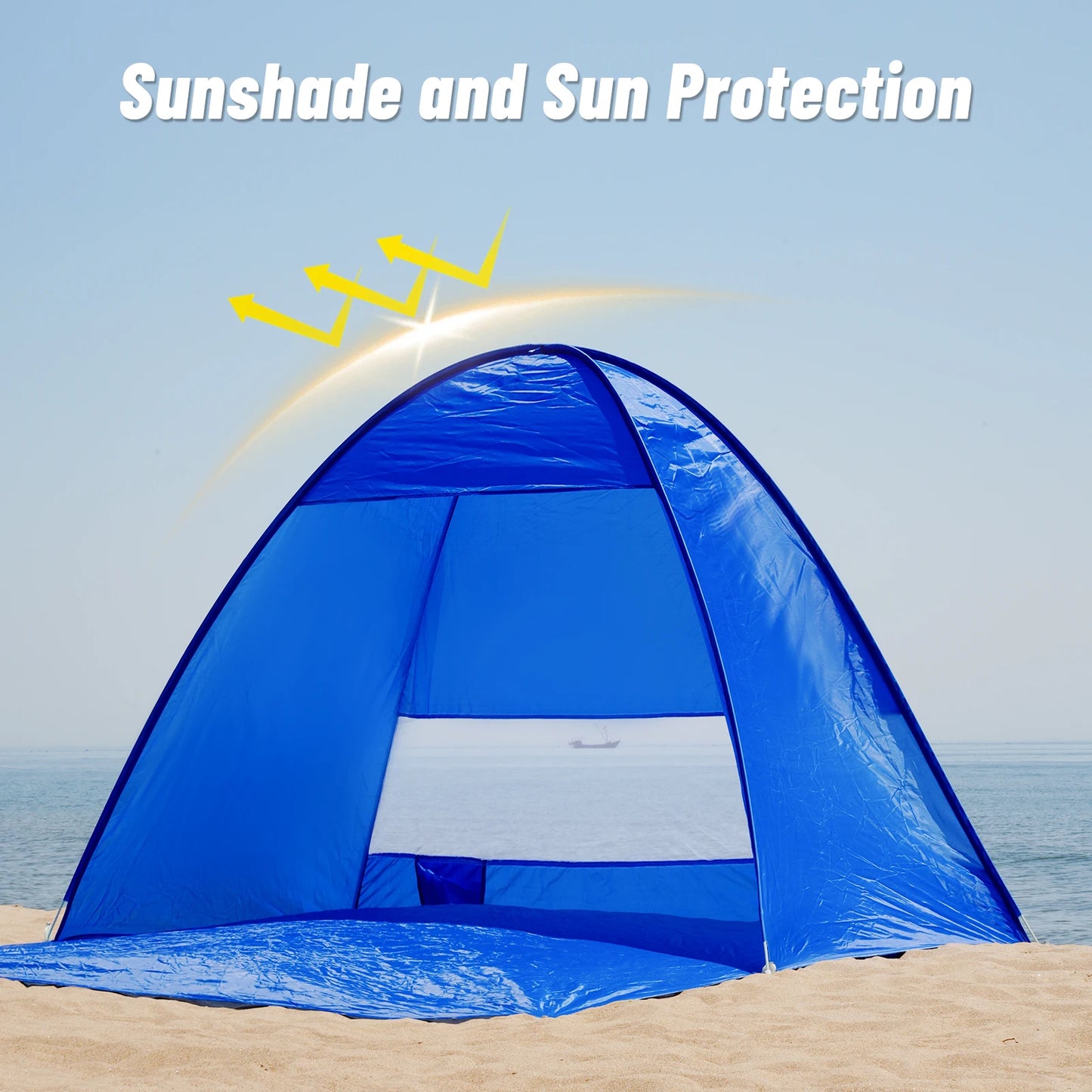 Pakicetus Pop-Up Beach Tent, Compact Folding For Outdoor Use