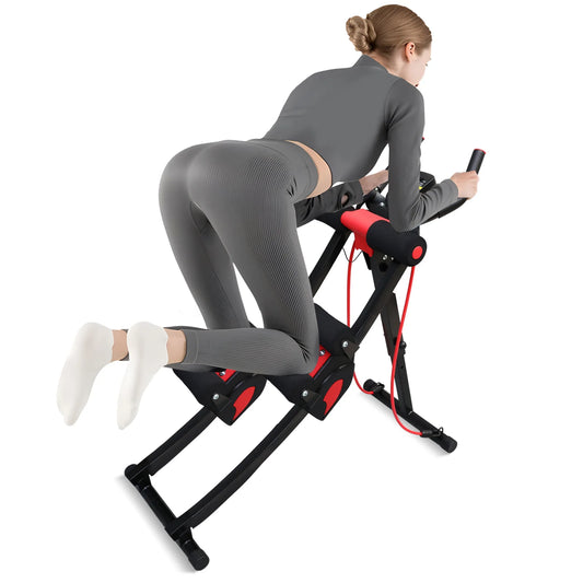 Fitness AB Machine Abdominal Trainer Dual Track Core Workout Equipment