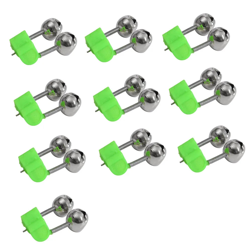 Double Bell Fishing Indicator Alarm Clips For Rod Night Fishing