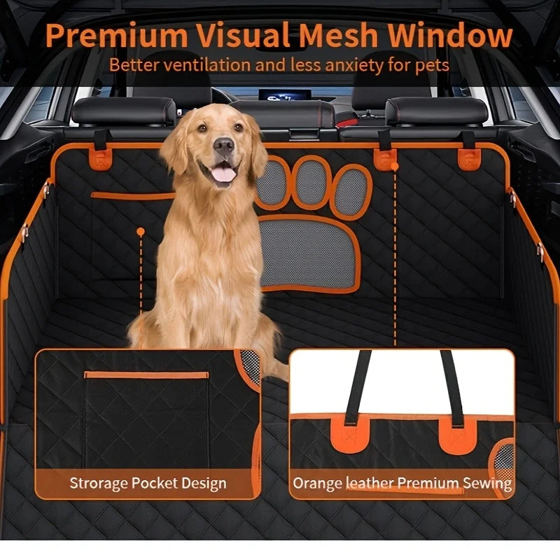 NONECN Dog Seat Cover Hammock For Cars Waterproof Heavy Duty