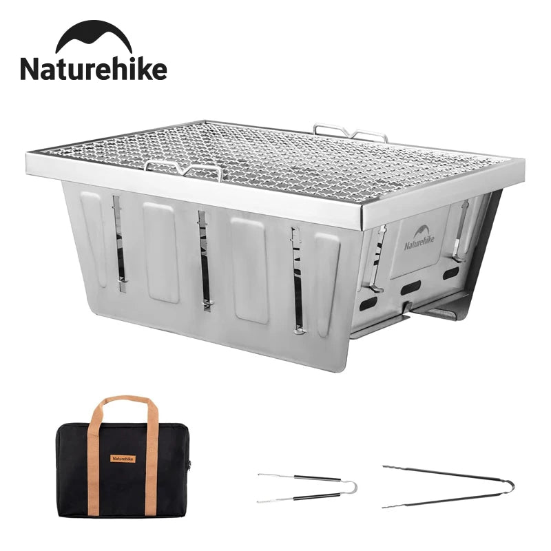 Naturehike Portable Folding Camping Charcoal Grill For Outdoor Barbecue