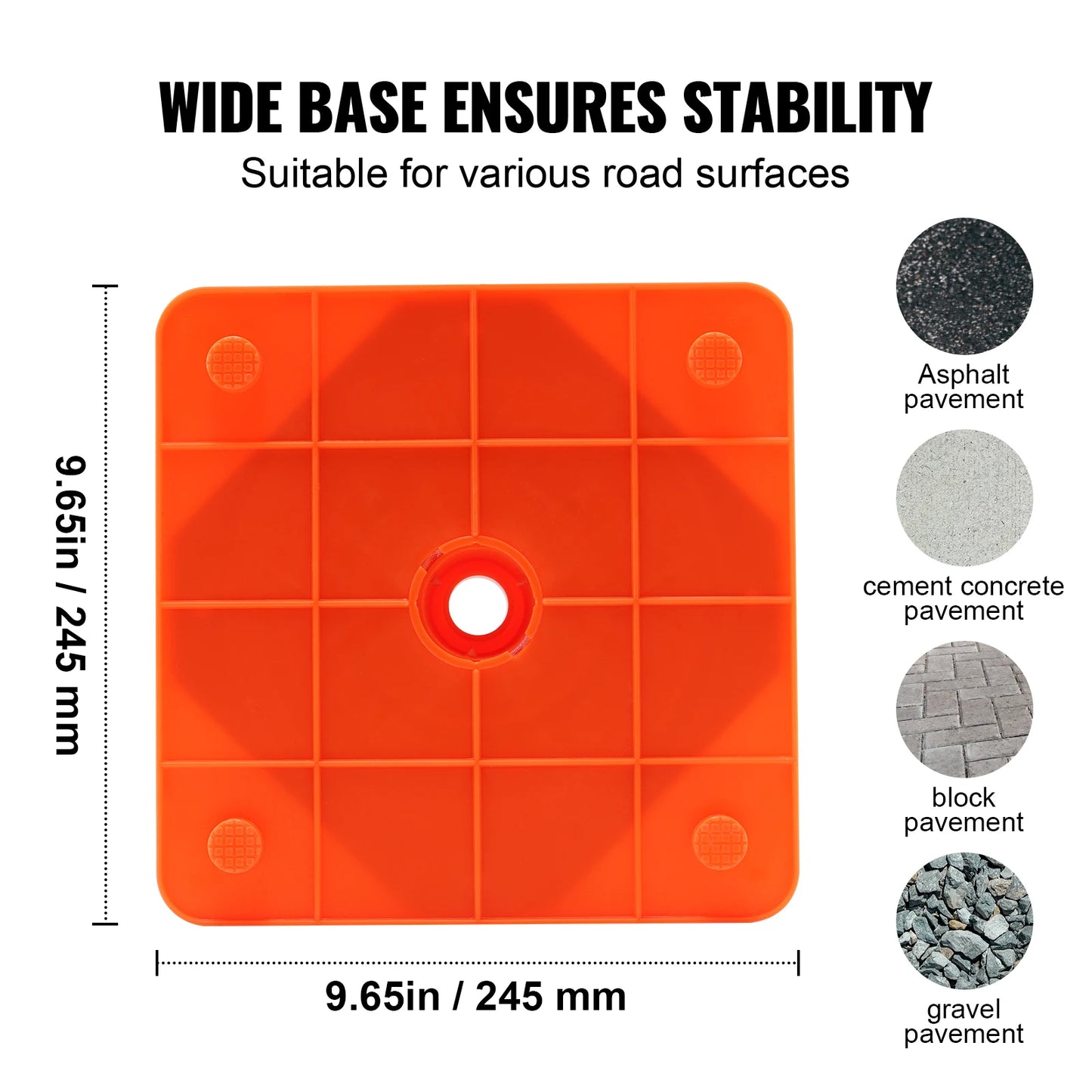 Collapsible Safety Cones for Traffic Control and Parking Lots