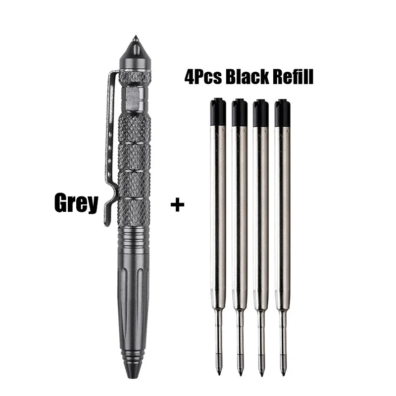 Portable Tactical Pen Self Defense Aviation Aluminum Glass Breaker Multitool