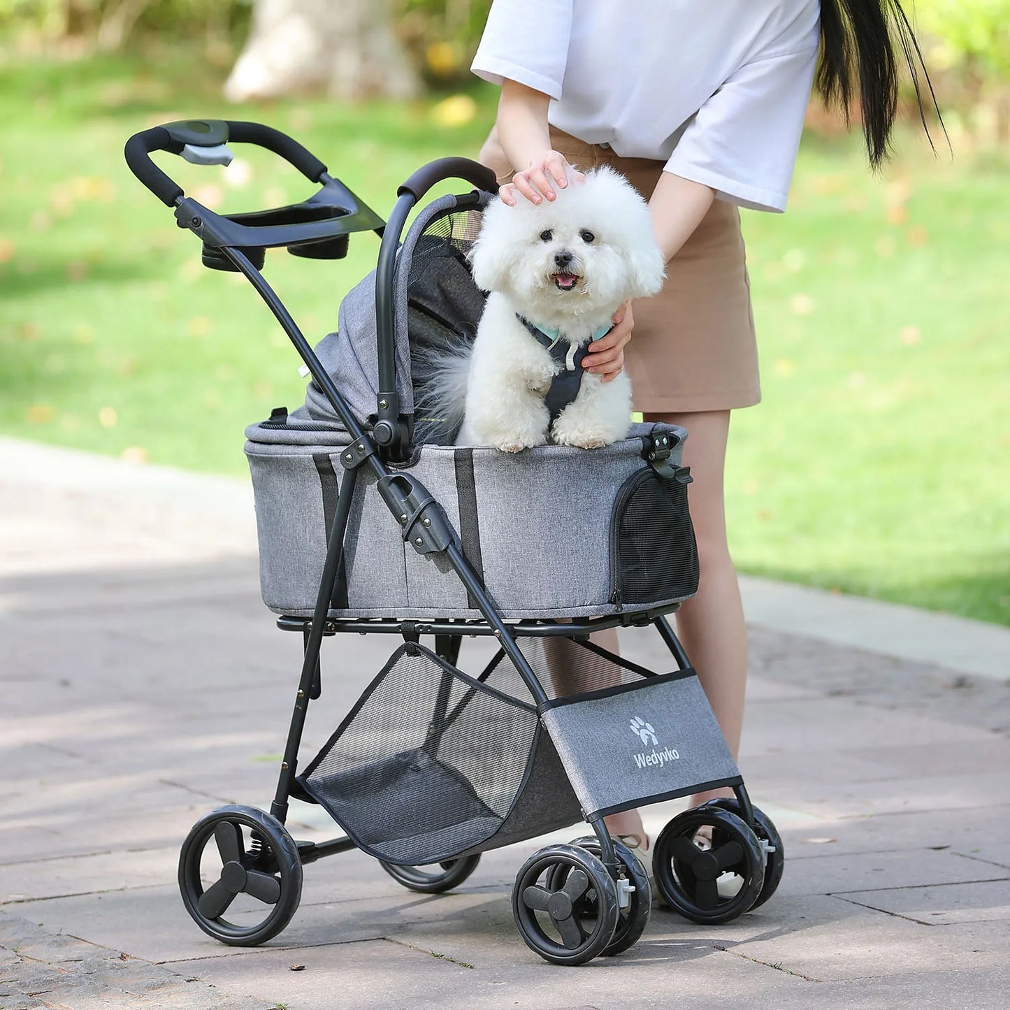 Three In One Pet Stroller With Removable Carrier Waterproof