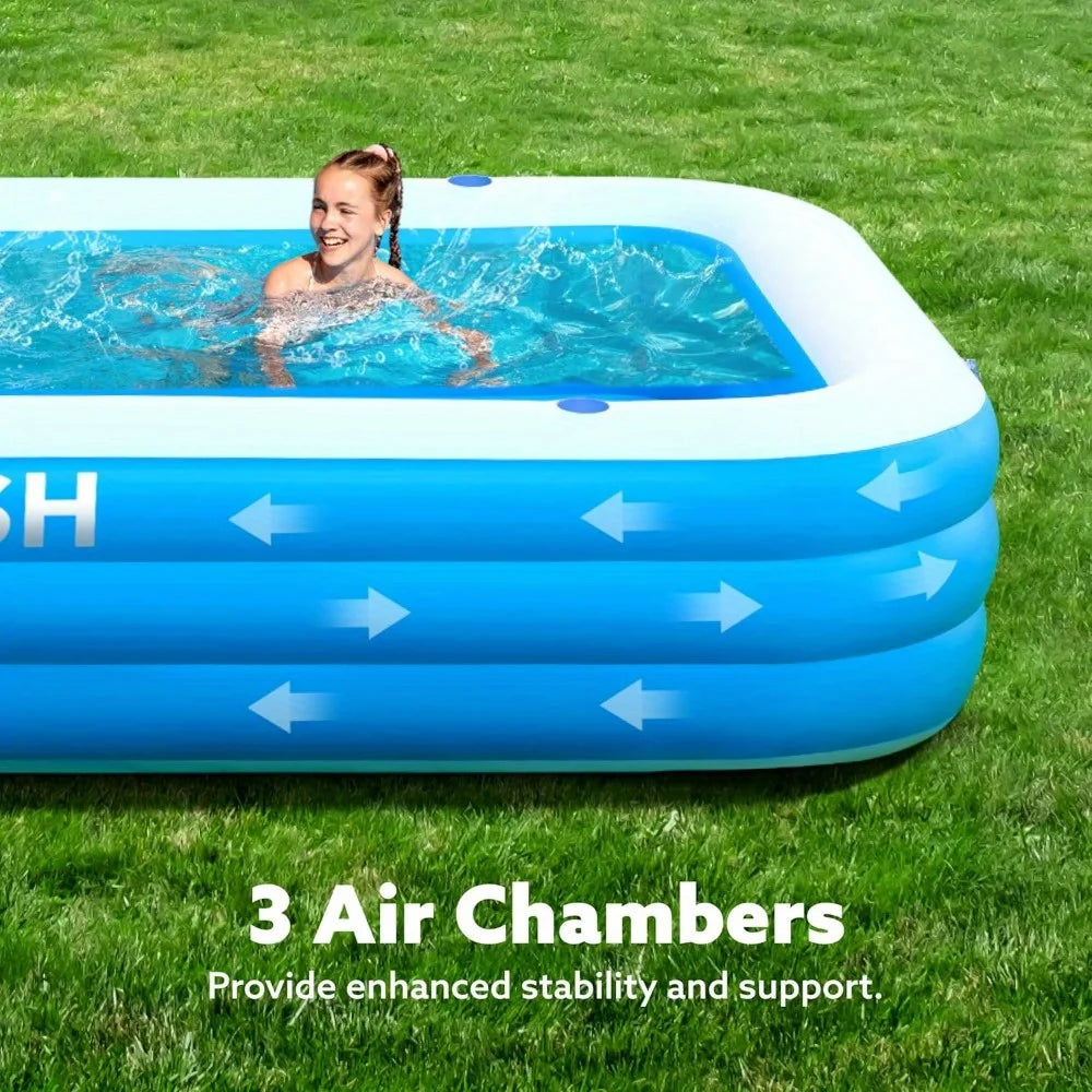 Joyfy Family Inflatable Pool For Backyard Water Fun