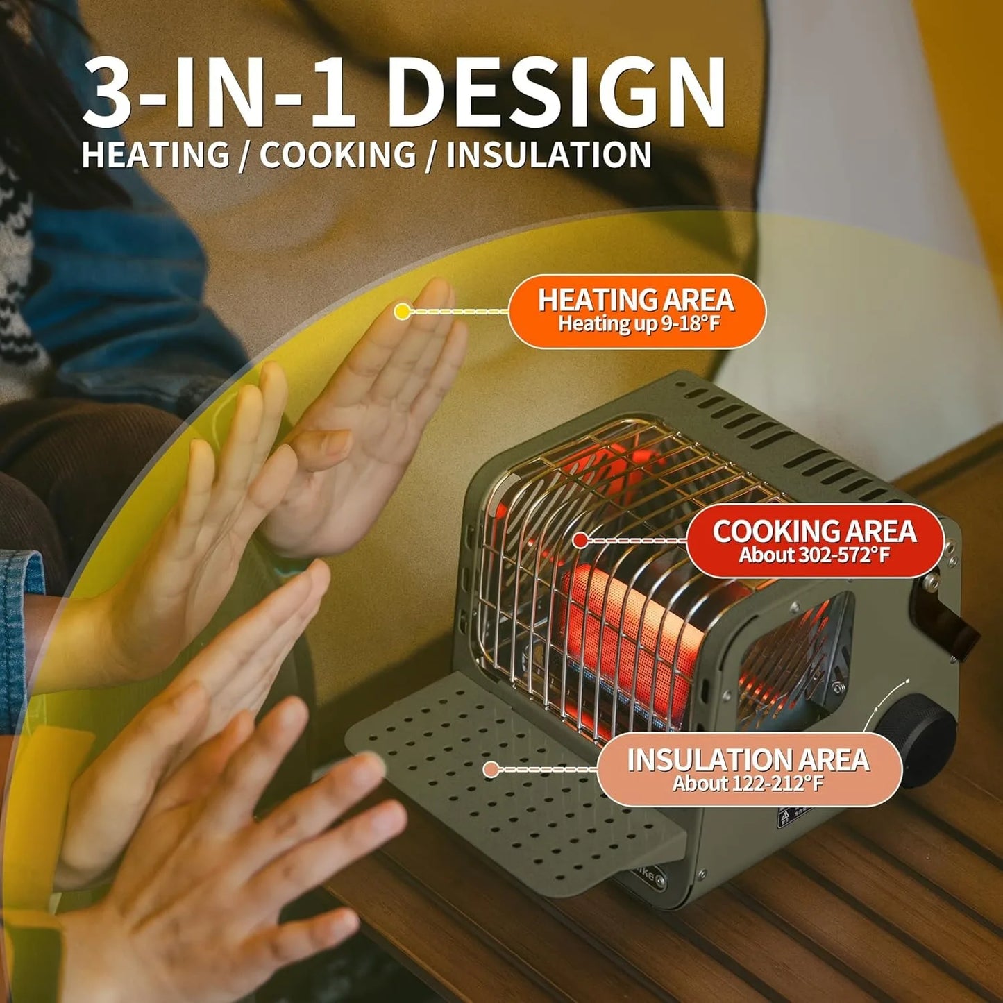 Naturehike Camp Heater Portable Space Heater for Indoor Outdoor Use