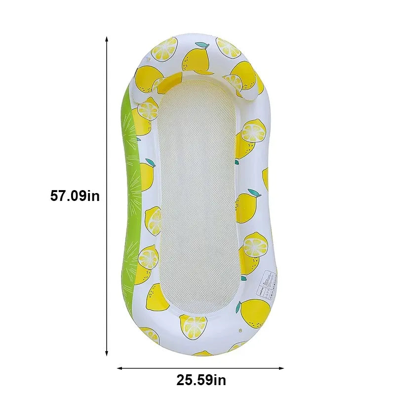 Rooxin Inflatable Water Hammock Lounger Bed For Pool And Beach