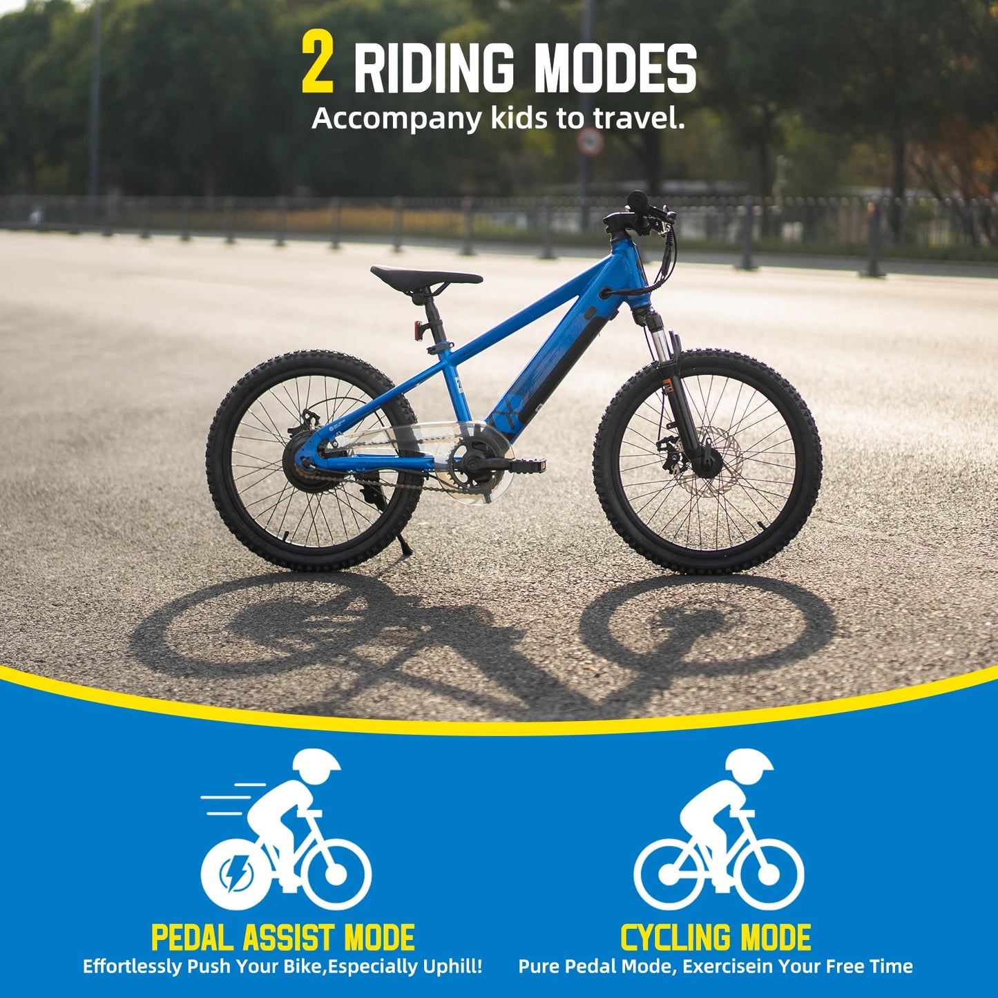 JOYSTAR Electric Kids Bike 250W 15 MPH Mountain Off Road