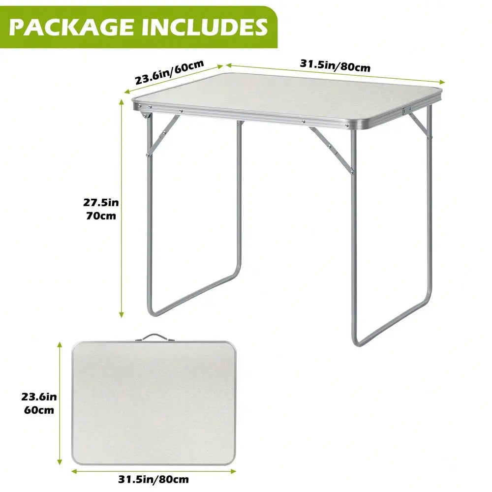Tuenort Heavy-Duty Portable Folding Table For Outdoor Use