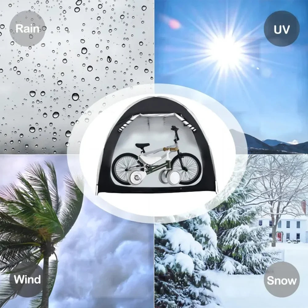 Outdoor Foldable Bicycle Tent Shelter Waterproof Storage