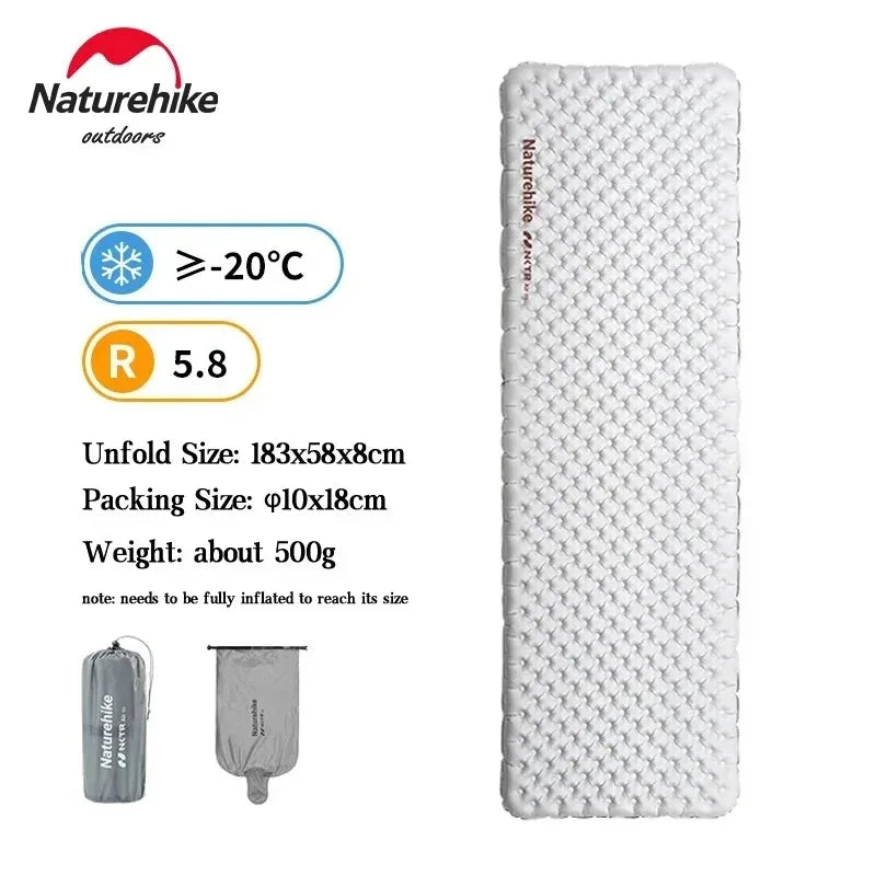 Naturehike Ultralight Inflatable Sleeping Pad With High R Value