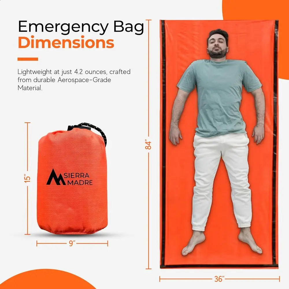 Ultralight Waterproof Mylar Thermal Bivy Sack For Hiking