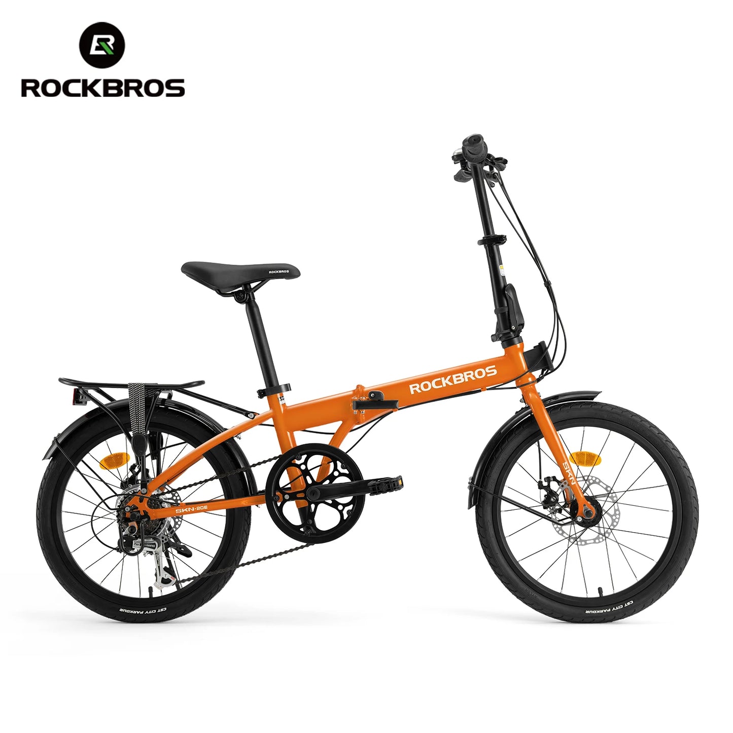 ROCKBROS Folding Bike 7Speed Disc Brake Carbon Steel Frame