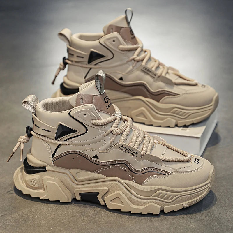 Men's Casual Breathable Sports Shoes With Mid-Cut Support
