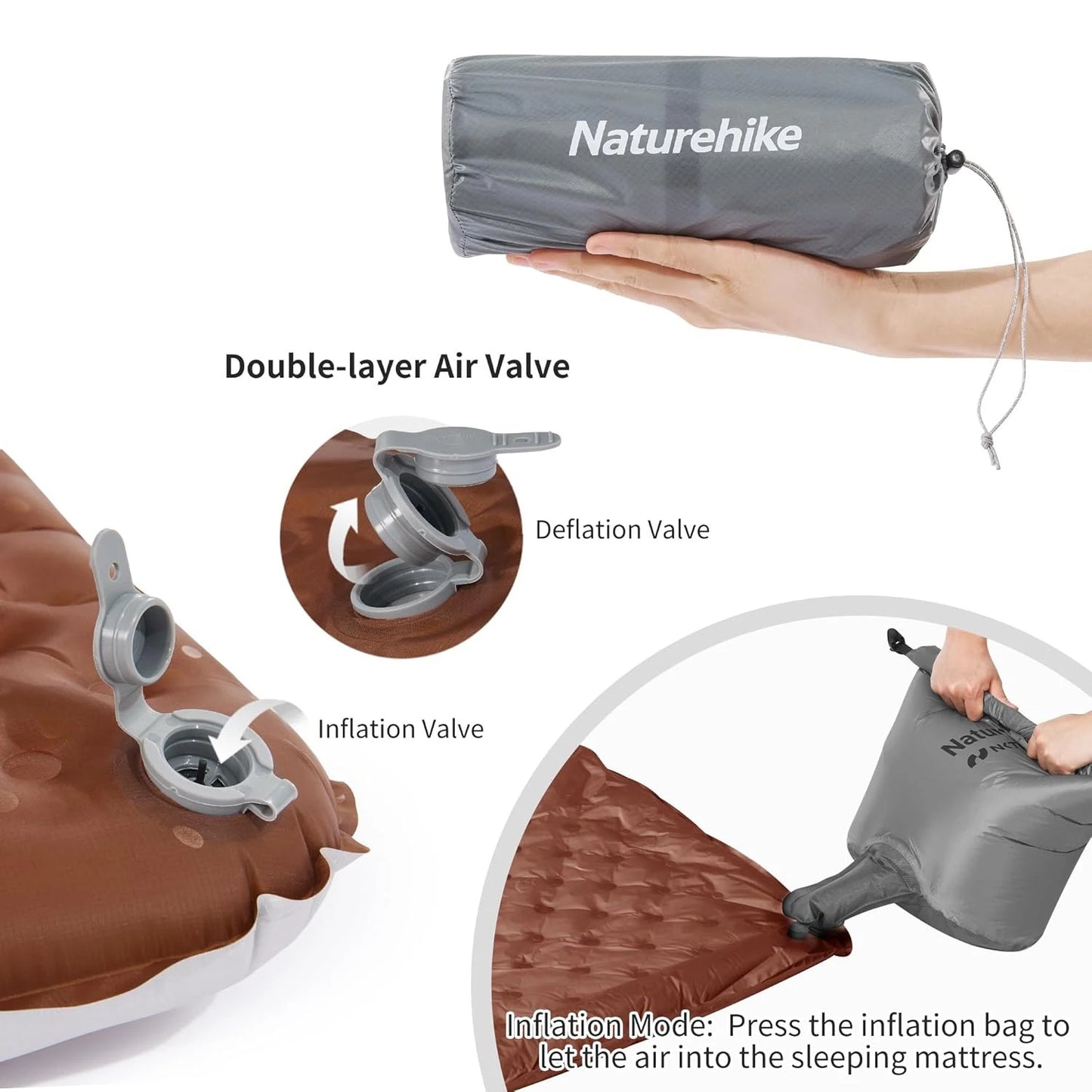 Naturehike Ultralight Inflatable Sleeping Pad With High R Value
