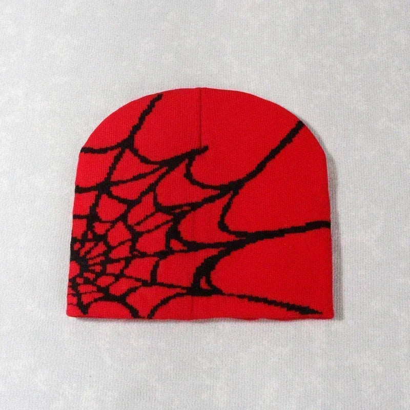 Cartoon Spider Embroidered Knitted Winter Beanie Hat