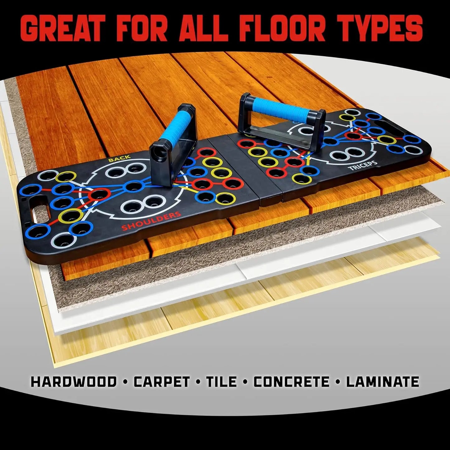 Altruism Push Up Support Board S-Shaped Rack for Full-Body Fitness
