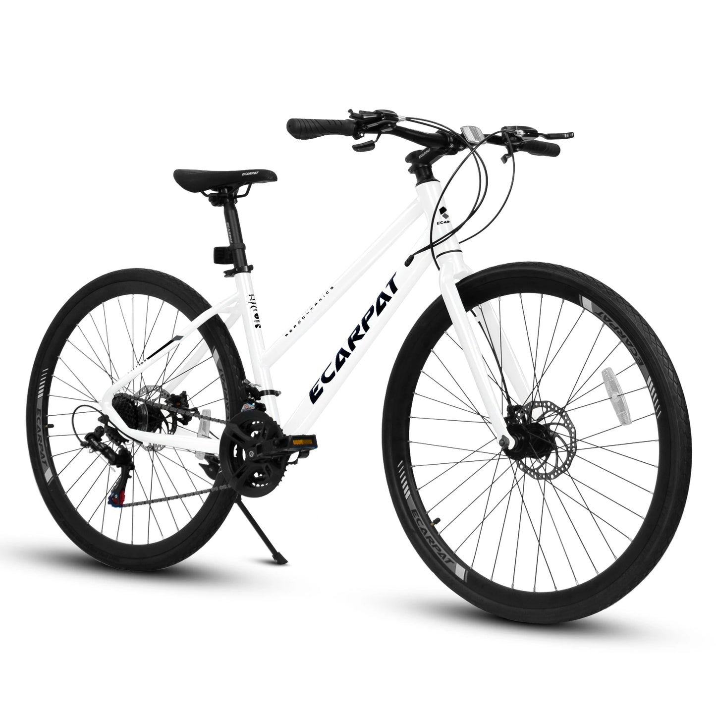 Ecarpat Lightweight Aluminum 700c Road Bike With Dual Disc Brakes