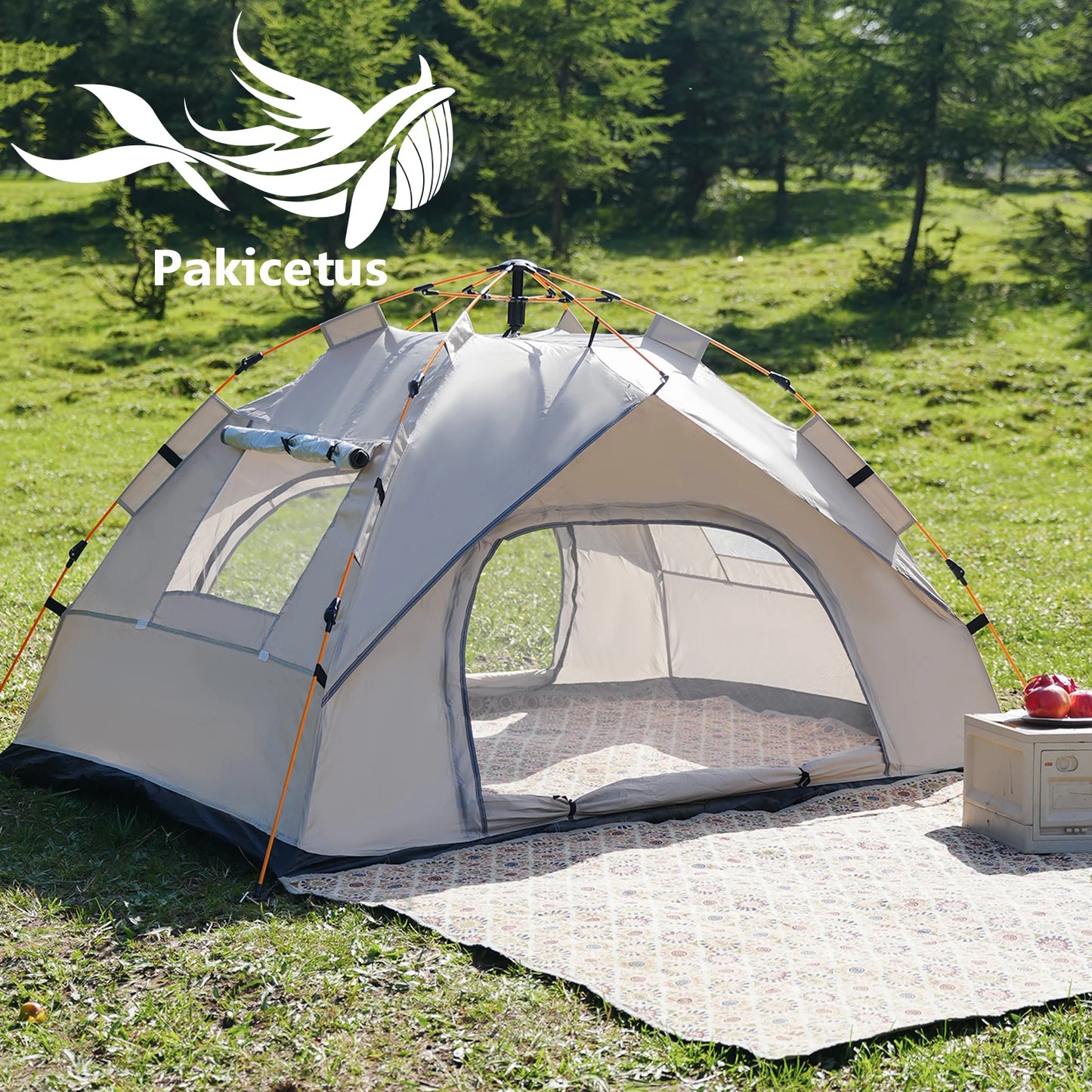 Pakicetus Auto Open Family Tent Quick Setup All Weather Portable