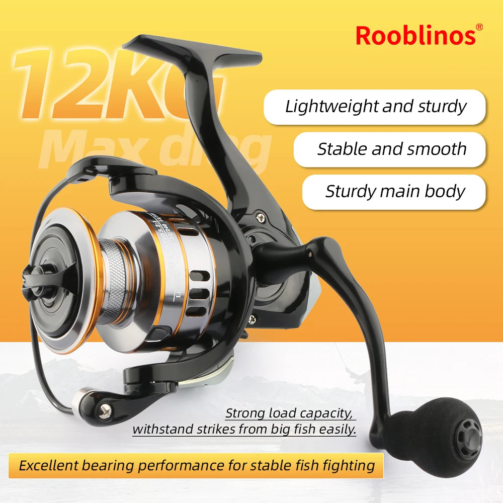 Rooblinos Lure Spinning Fishing Reel Gear Ratio 5 To 1