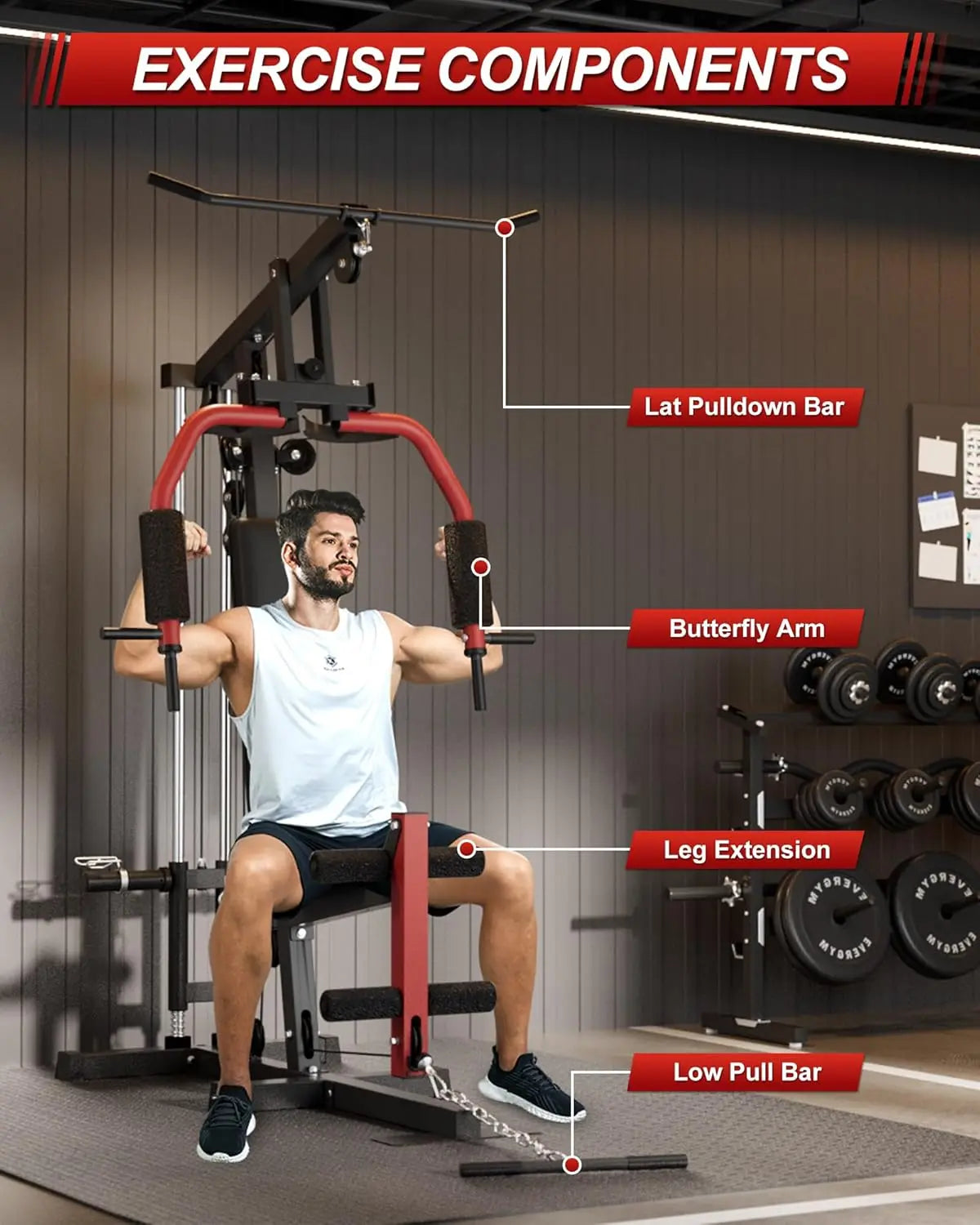 HiMISS Home Gym Machine For Full Body Strength Training