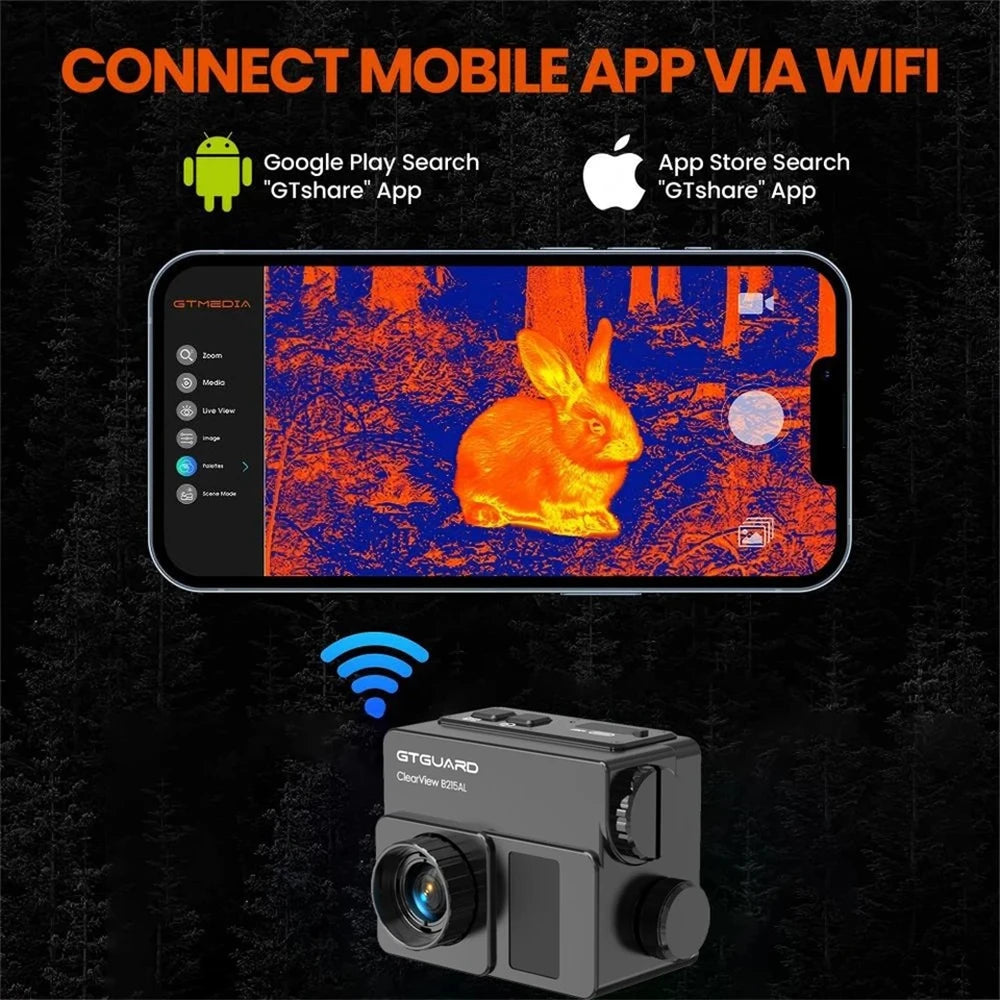Gtmidea Thermal Imaging Scope Featuring Ai Super Resolution Night Vision