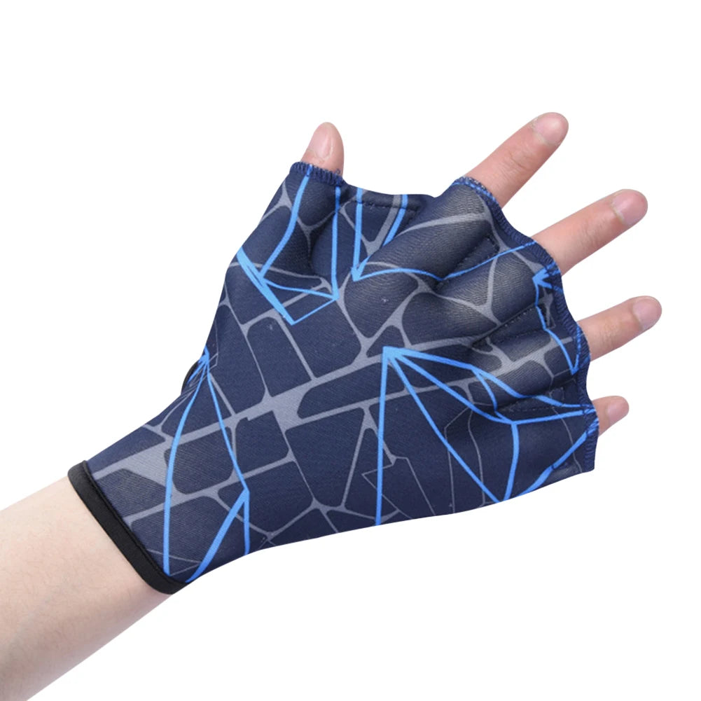 Unisex Water Sports Swimming Hand Fins Flippers Finger Webbed Gloves