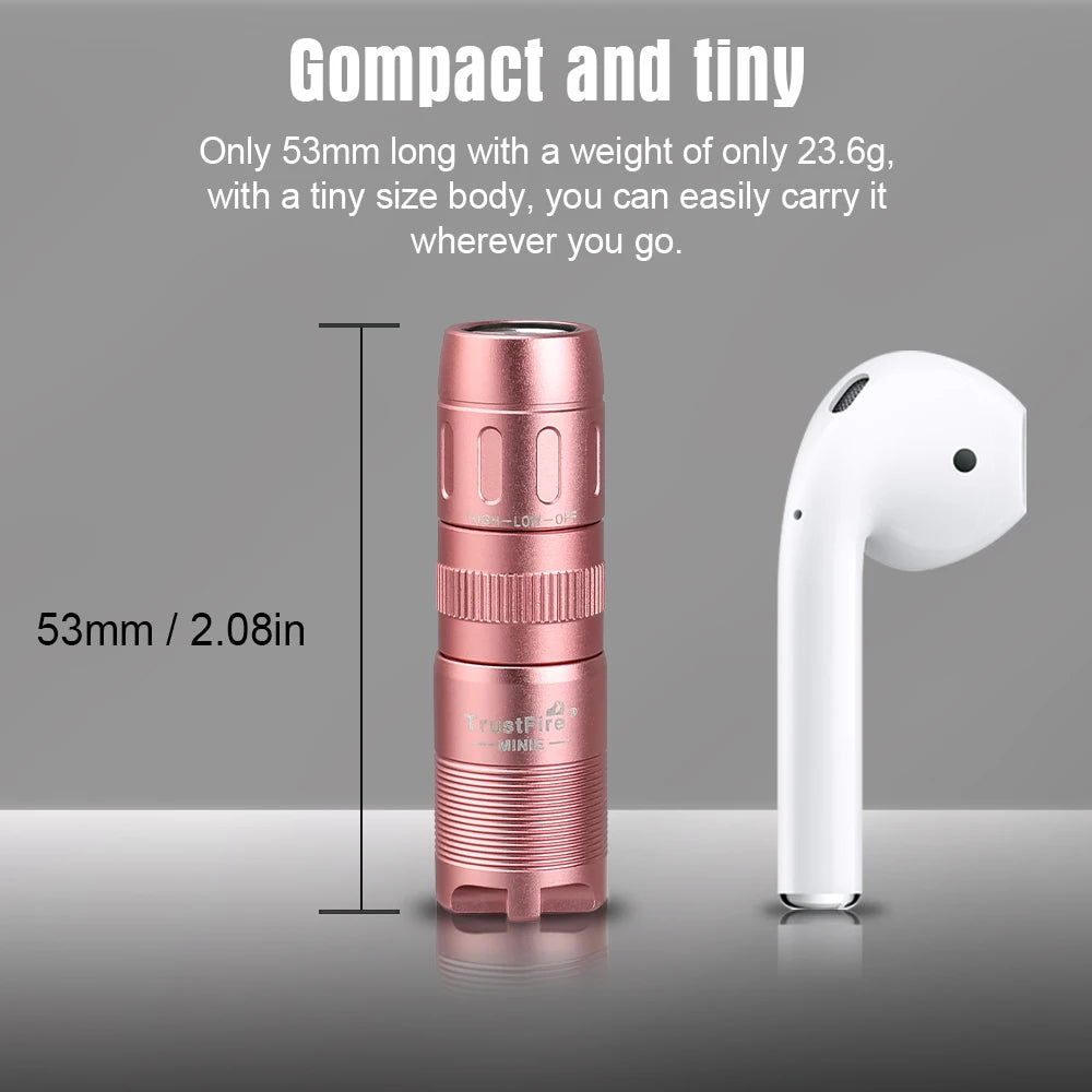 TrustFire MINIE EDC LED Flashlight Magnetic Rechargeable Keychain