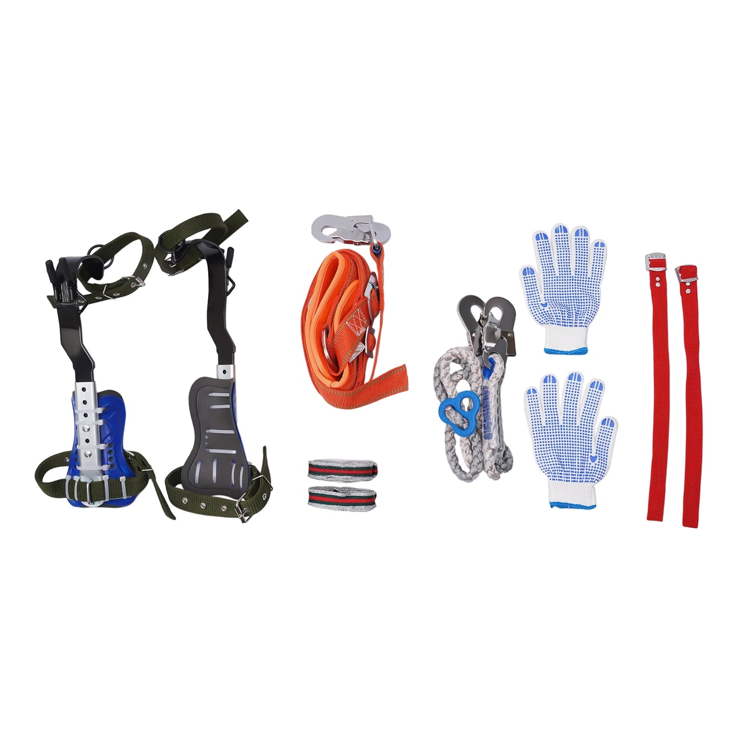 Tree Climbing Spikes Set with Safety Belt and Rope