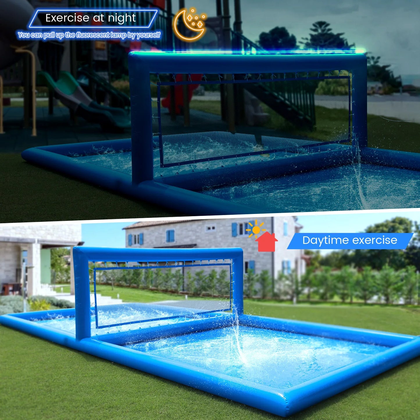 RTS Inflatable Volleyball Court Outdoor Water Sports Play Area