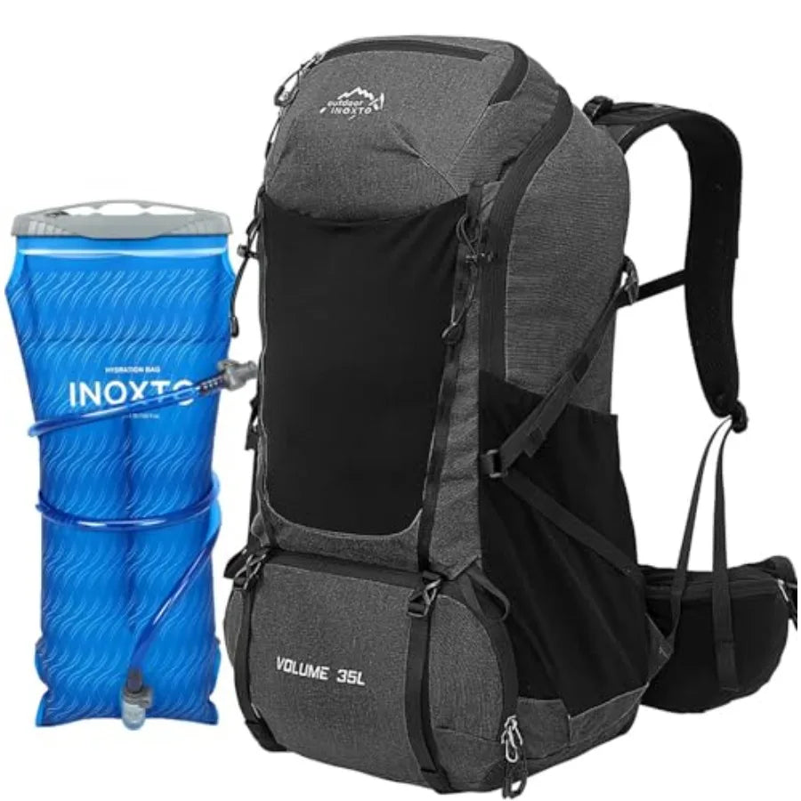 Hiking Backpack With Waterproof Rain Cover For Men Outdoor Travel