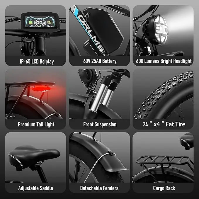 TS60 5000W Dual Motor Electric Bike