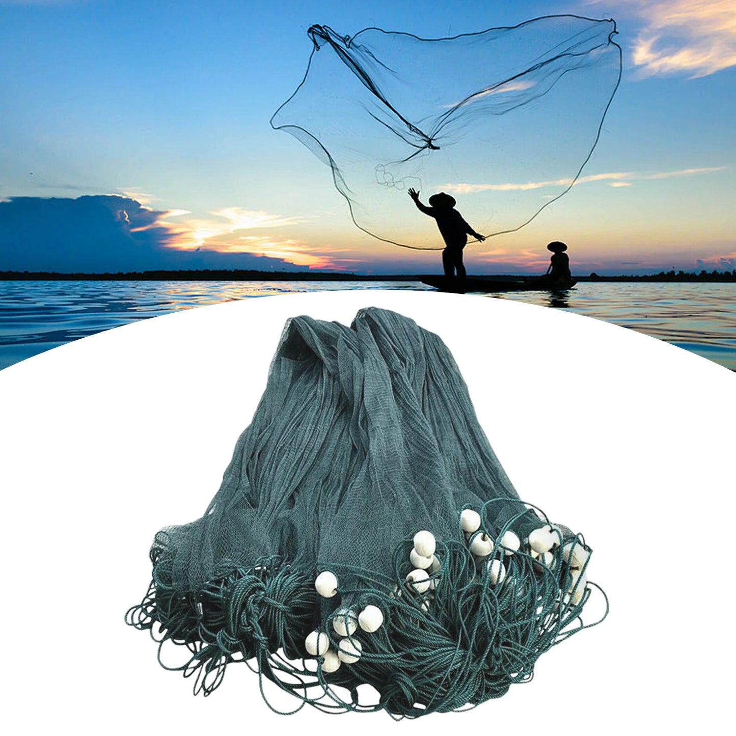 Bymaocar Gill Net Drag Net For Sea Lake River Fishing