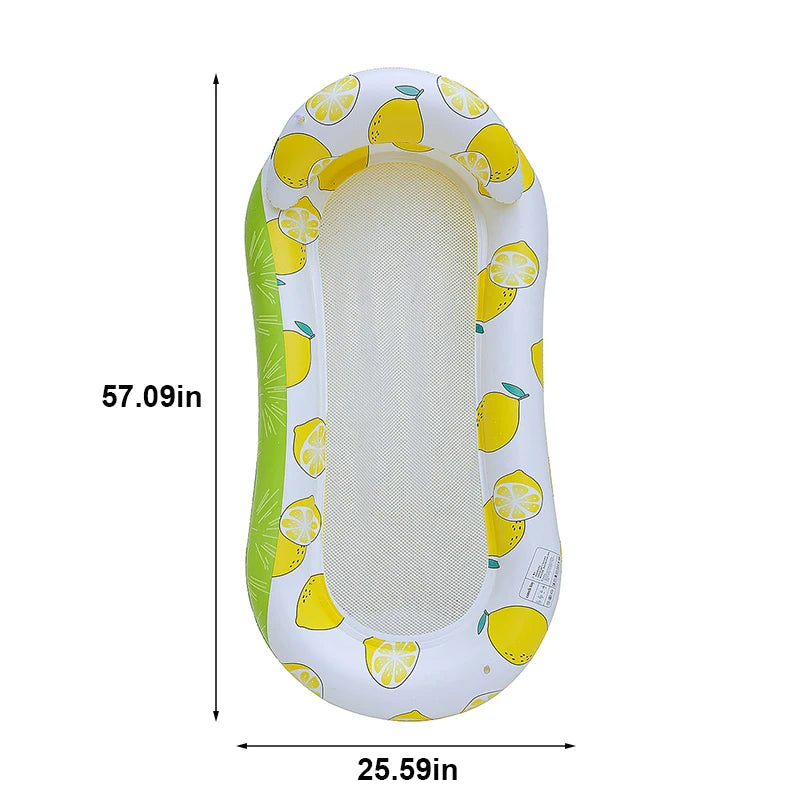 Rooxin Inflatable Water Hammock Lounger Bed For Pool And Beach