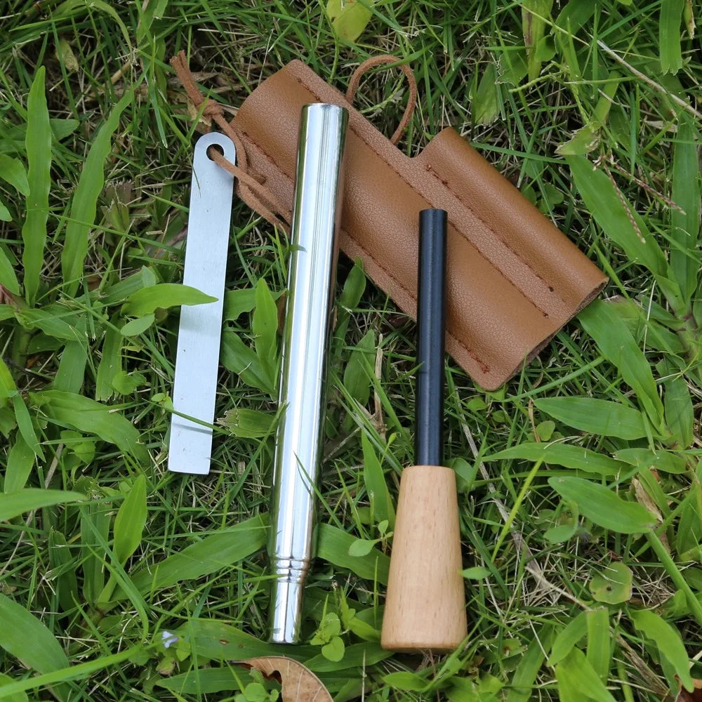 Iron Magnesium Ignition Kit 4 Piece Set Camping Hiking
