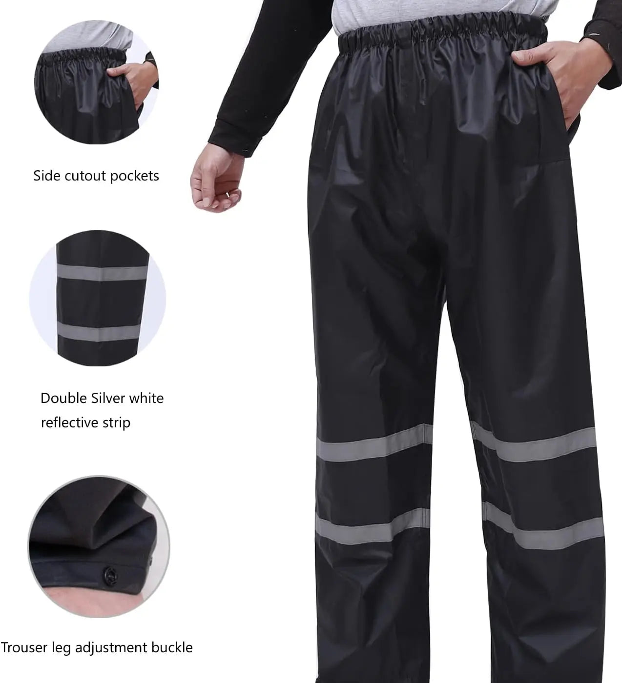Waterproof Rain Suit For Men And Women With Reflective Gear