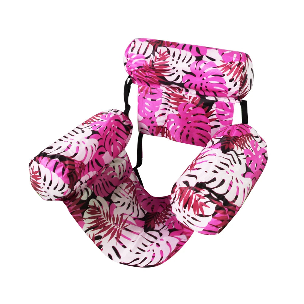 APWIKOGER Inflatable Pool Lounger Chair With Arm and Backrest