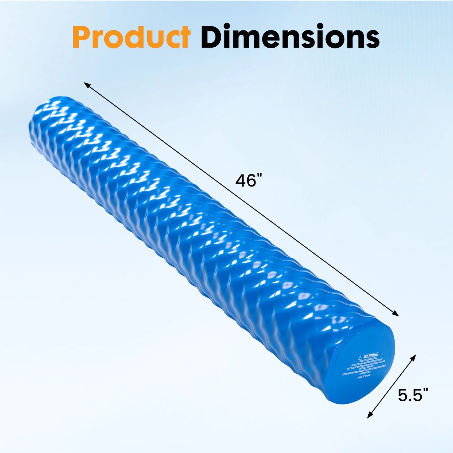 Pool Noodles Solid NBR Foam Core With UV Coated Vinyl Layer 250 Lb Support